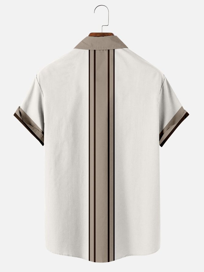Men's Shirt Collar Abstract Printed Shirts