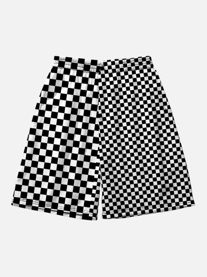 Printed Plaid Casual Pants justfashionnow