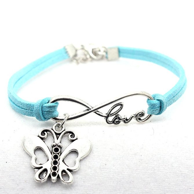 Love the butterfly velvet rope bracelet