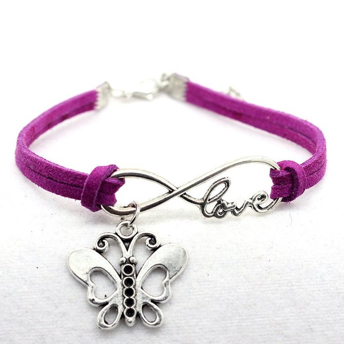 Love the butterfly velvet rope bracelet
