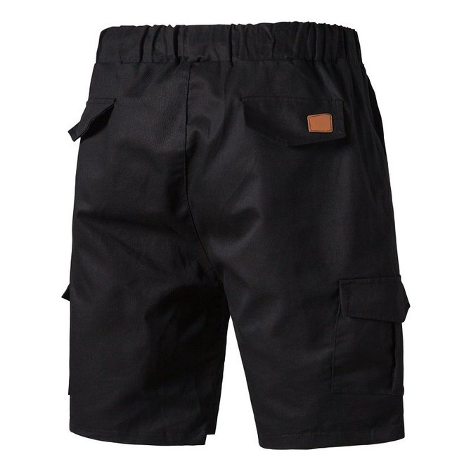 Casual Solid Cargo Shorts