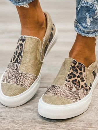 JFN  Leather and Flat Heel  Daily Women’s  Sneakers