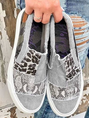 JFN  Leather and Flat Heel  Daily Women’s  Sneakers