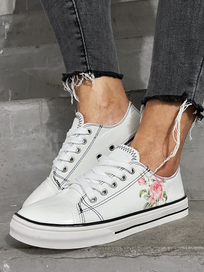 lace up closed toe flats
