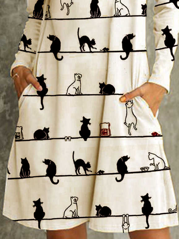 JFN V Neck Casual Midi Dress
