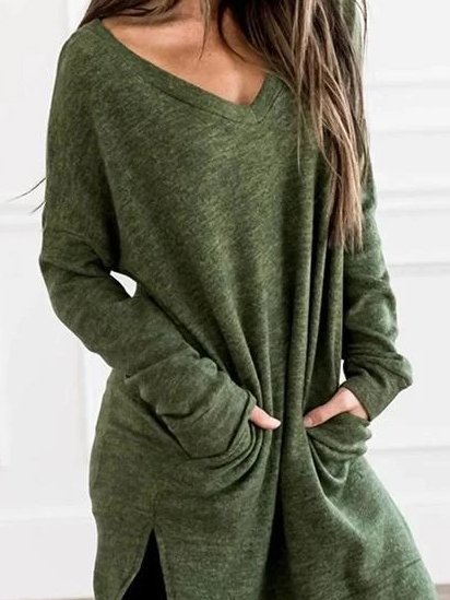 Casual Cotton-Blend Dress