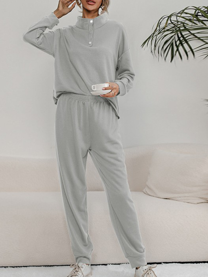 Casual Vacation Sporty Vacation Solid Suits