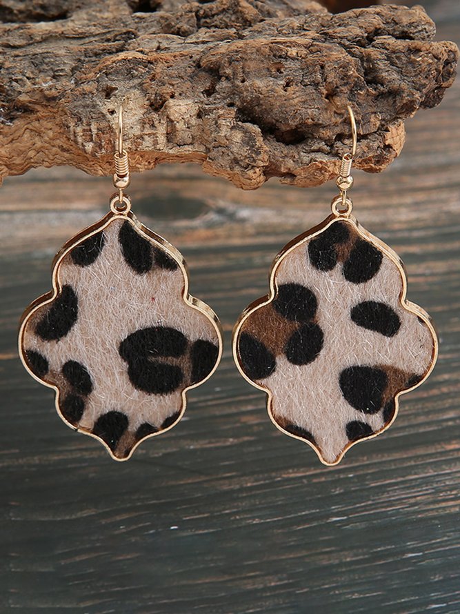 Alloy Leopard Earrings