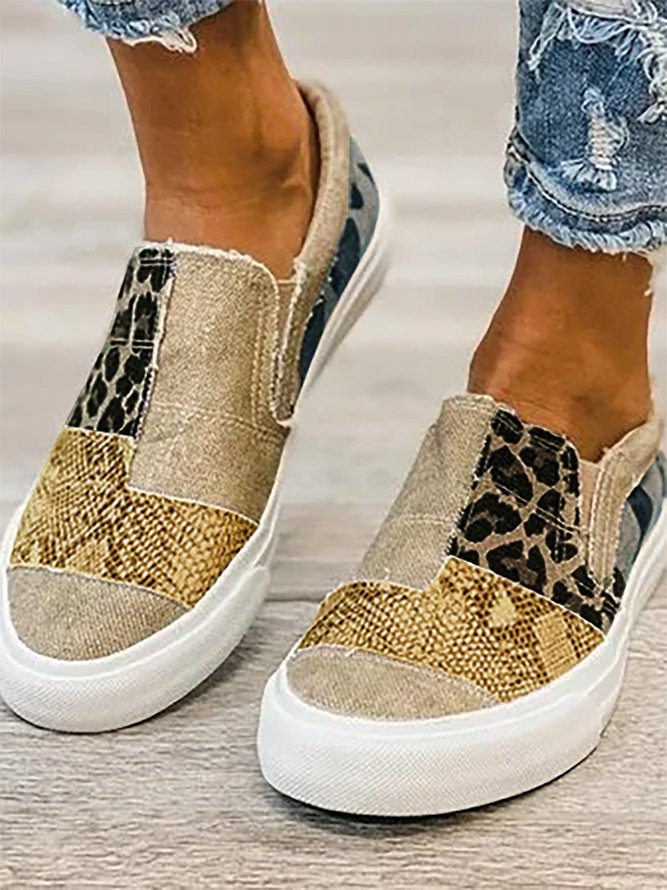 JFN  Leather and Flat Heel  Daily Women’s  Sneakers