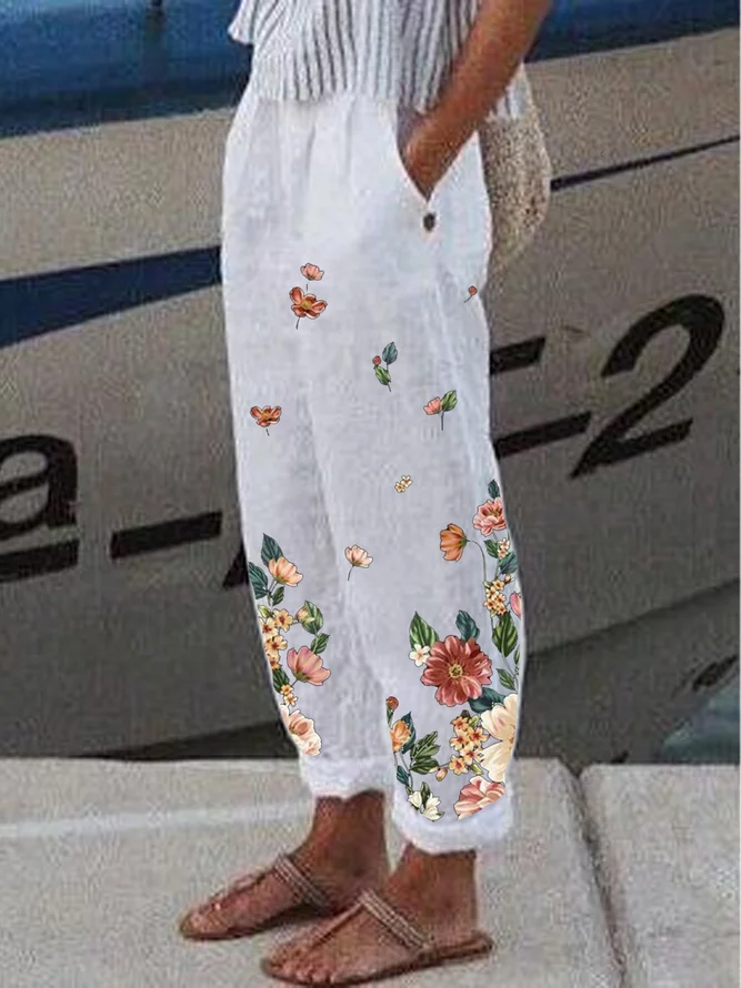 JFN Floral Casual Pants
