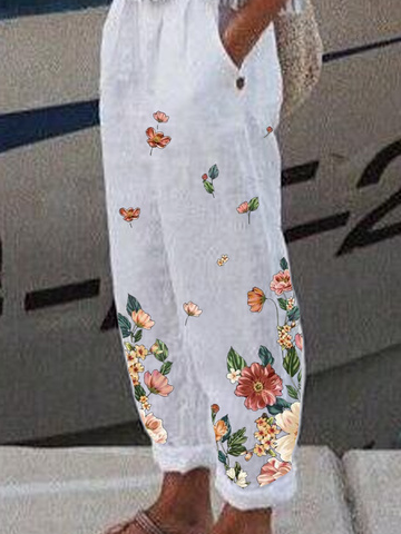 JFN Floral Casual Pants