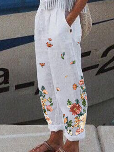 JFN Floral Casual Pants