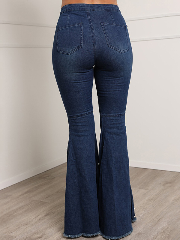 Denim Vintage Plain Jeans | justfashionnow