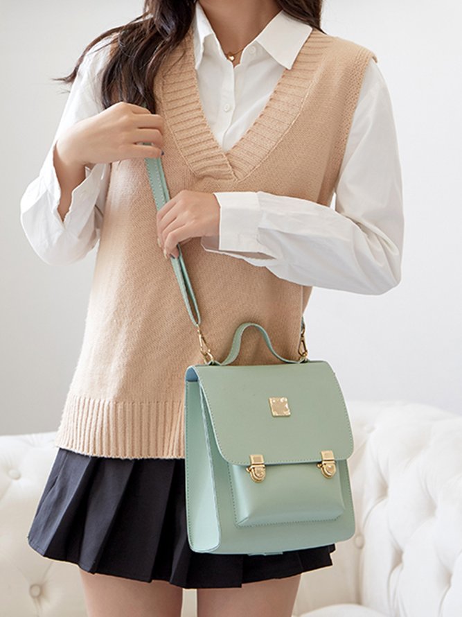 JFN Ladies Fashion Versatile Retro One Shoulder Crossbody Backpack