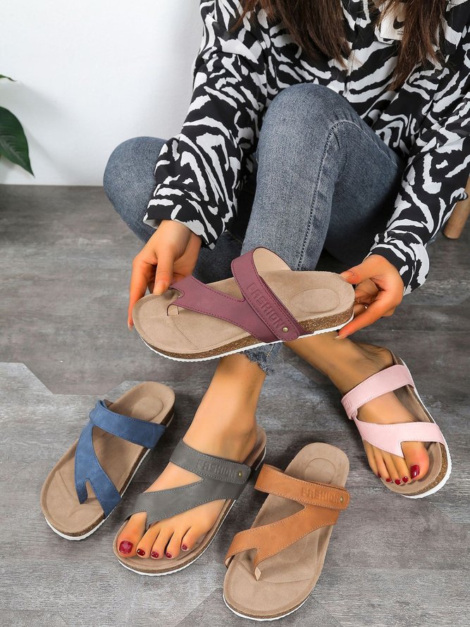 JFN  Simple Resort Thong Birkenstock Slippers