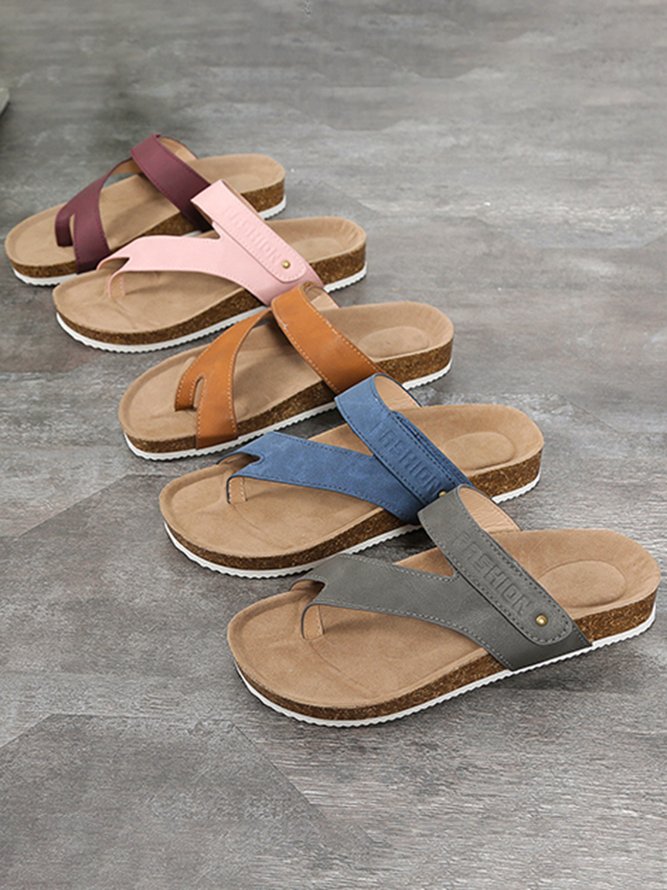 JFN  Simple Resort Thong Birkenstock Slippers