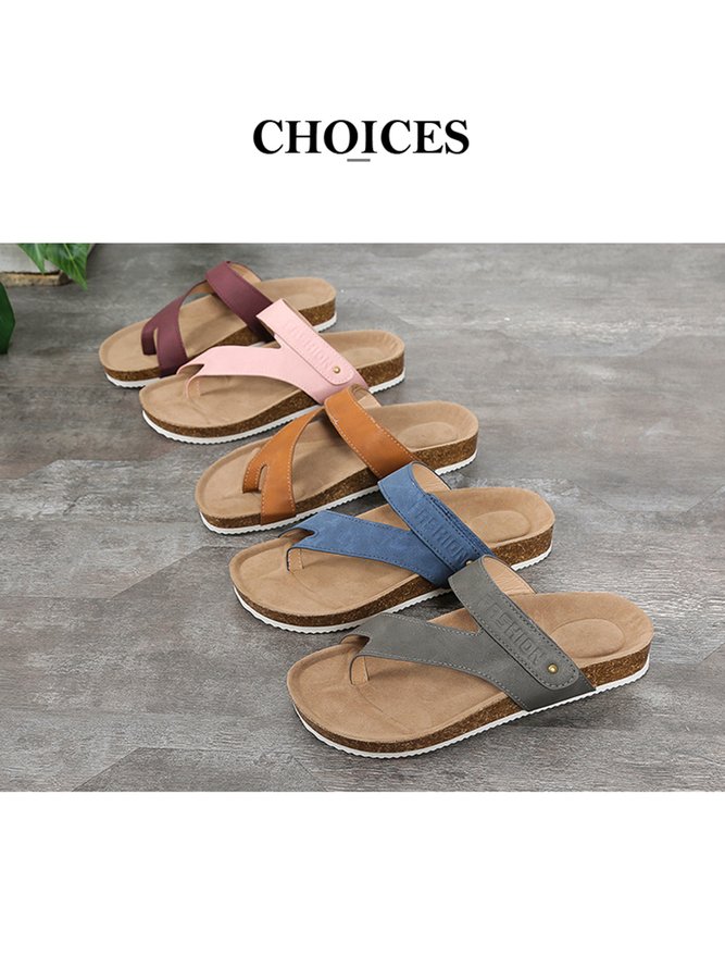 JFN  Simple Resort Thong Birkenstock Slippers