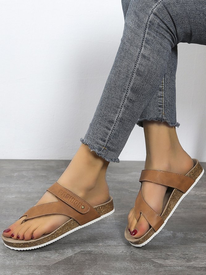 JFN  Simple Resort Thong Birkenstock Slippers