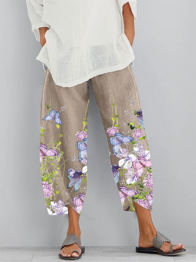 JFN Floral Vacation Harem Pants