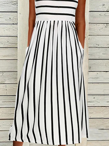 Casual Crew Neck Short Sleeve Knit Dress