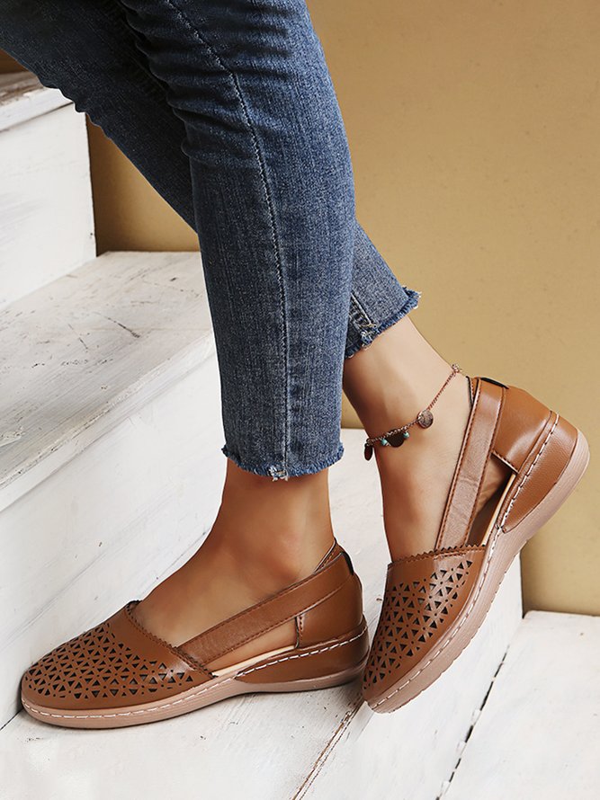JFN Vintage Hollow Breathable Shoes
