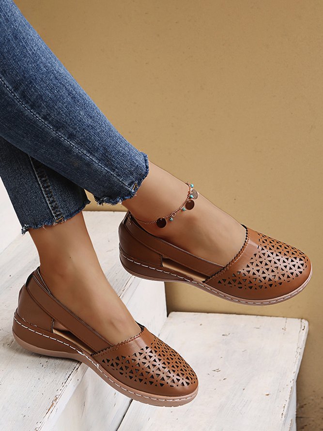JFN Vintage Hollow Breathable Shoes