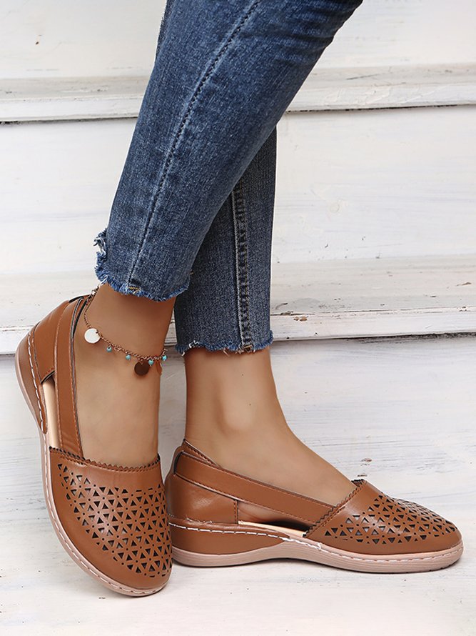 JFN Vintage Hollow Breathable Shoes