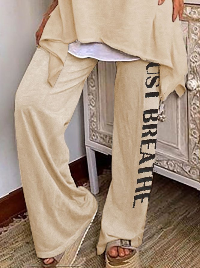 Women's Cotton Linen Faith Dandelion Print Top & Pants