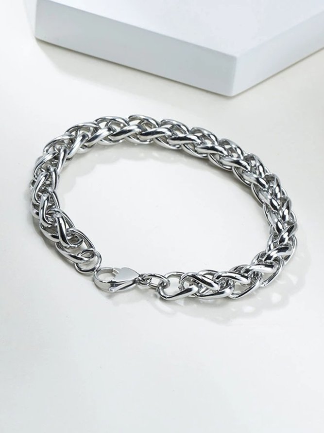 JFN Men's Street Hip Hop Titanium Steel Keel Bracelet Charm