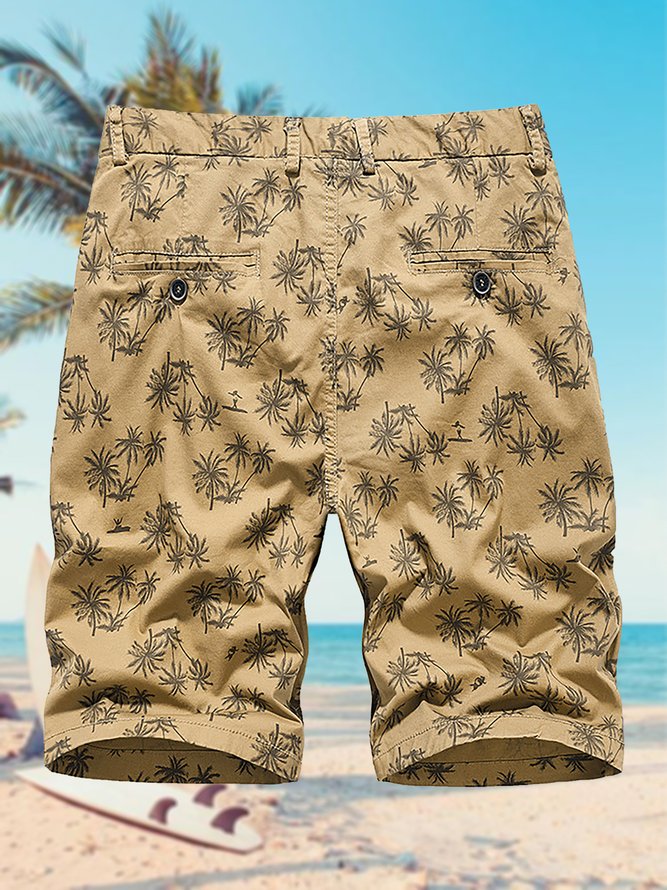 Men's Coconut Print Casual Shorts
