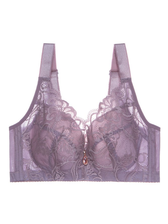 JFN Lace Unwired Push Up Adjustable Bra Plus Size