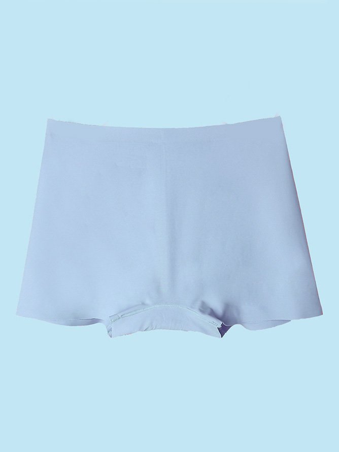 JFN Women's Ice Silk Seamless Boxer Briefs Anti-Smudge Underwear Summer