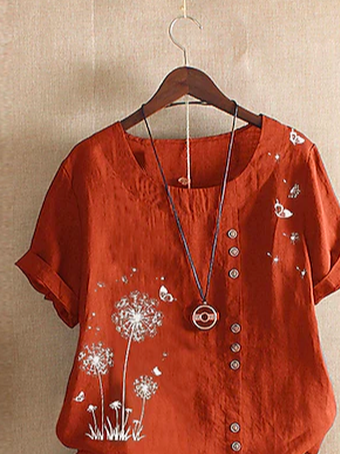 Vacation Dandelion Loose Blouse