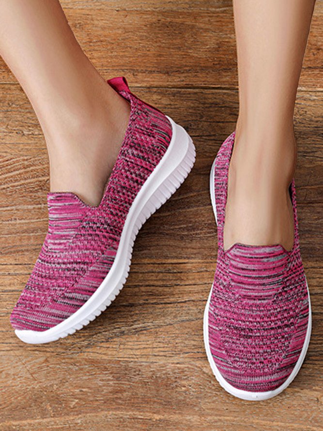 Lightweight Breathable Flyknit Mesh Casual Shoes Sneakers