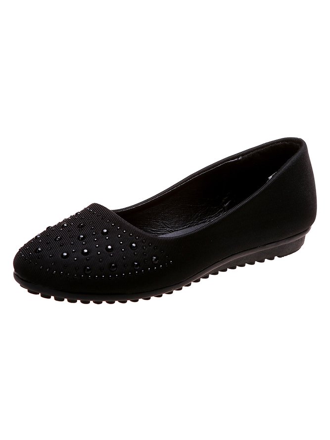 Rhinestone Design Commuter Flats