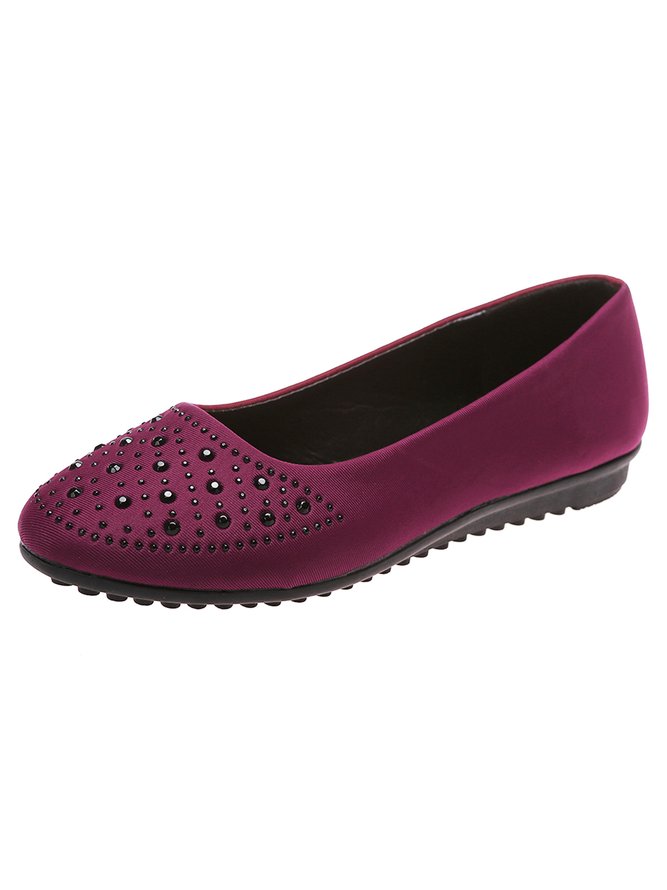 Rhinestone Design Commuter Flats