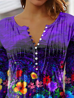 Casual Regular Fit V Neck Top