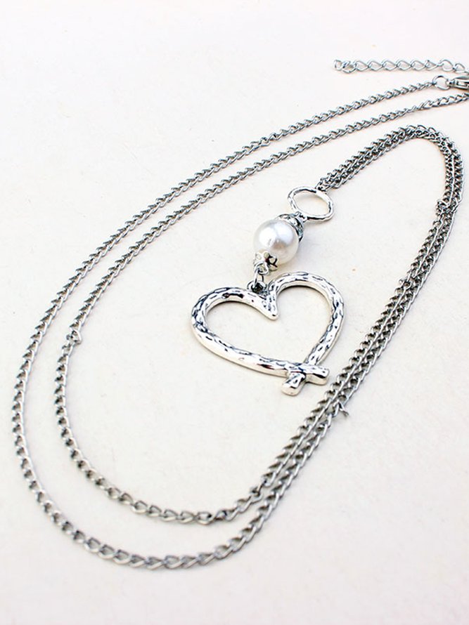 Pearl Heart Shape Necklace