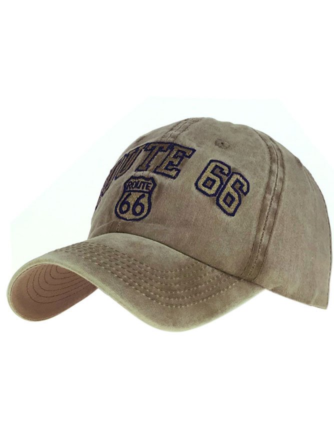 JFN  Men's and women's distressed 66 road baseball cap