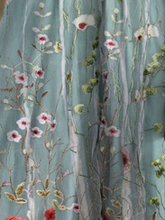 Casual Floral Design V-Neck Long Sleeve Knit Dress