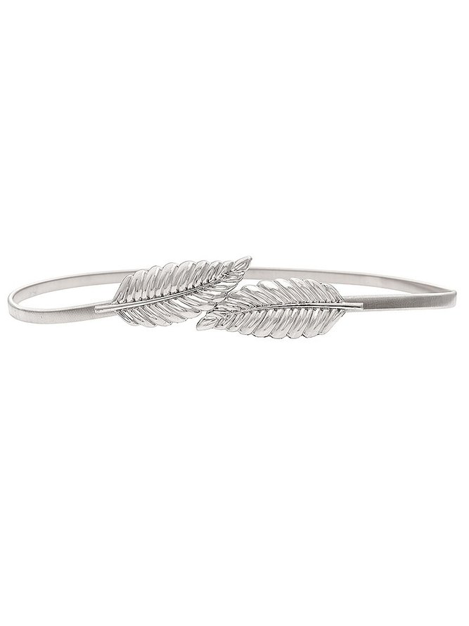 Women's Leaf Three-Dimensional Belt Stretchy Casual Mature 70CM