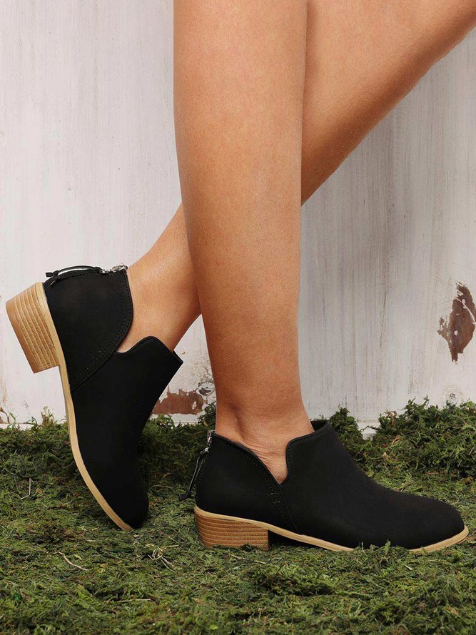 Chunky Heel Short Boots Female Non-slip Cute Bootie