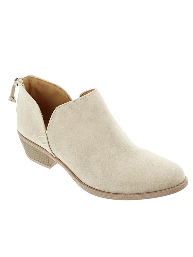 Chunky Heel Short Boots Female Non-slip Cute Bootie
