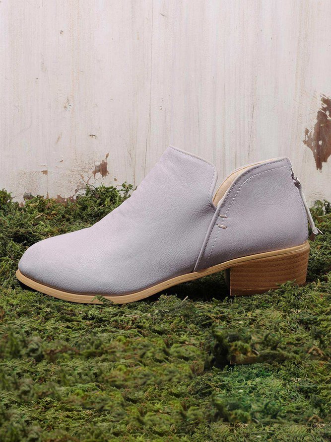 Chunky Heel Short Boots Female Non-slip Cute Bootie