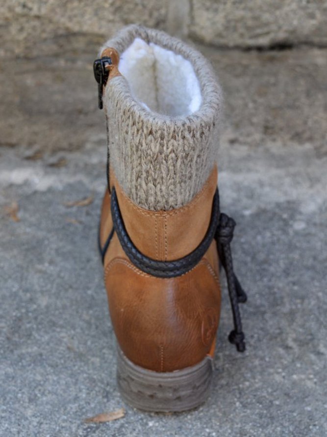 Basic round toe ankle boots with zipper