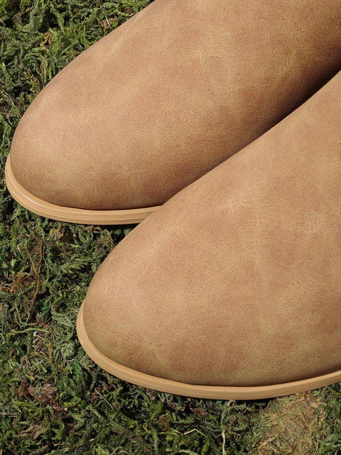 Chunky Heel Short Boots Female Non-slip Cute Bootie