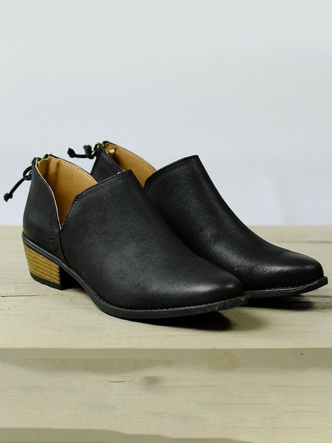Chunky Heel Short Boots Female Non-slip Cute Bootie