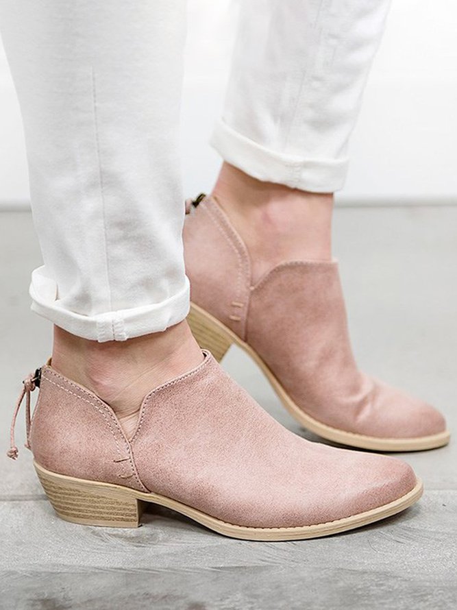 Chunky Heel Short Boots Female Non-slip Cute Bootie