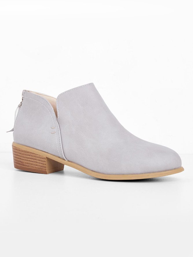 Chunky Heel Short Boots Female Non-slip Cute Bootie