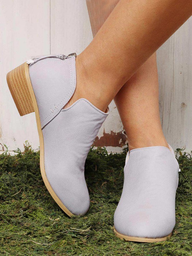 Chunky Heel Short Boots Female Non-slip Cute Bootie